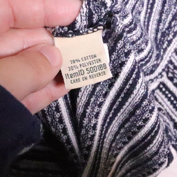 LL Bean | Vintage 1990's Printed Long Sleeve Top Medium - Picture 6 of 7